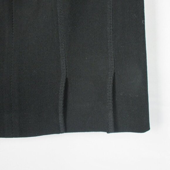 Akris Punto Luxury Wool Pencil Skirt Black Seamed Stitch Detail Size 6 $495 - Picture 5 of 9